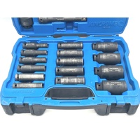 Kincrome K2099 1/2 Inch Drive Metric Impact Socket Set with Case
