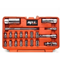 SP Tools SP20601 42pc 1/4 3/8 Drive Metric SAE Socket Set