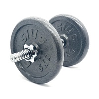 Celsius 50kg Dumbbell Weight Set Cast Iron Fitness Home Gym Gear
