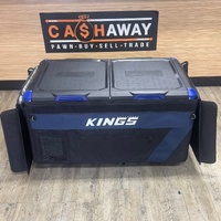 Kings 90L Dual Zone Portable Fridge Freezer 12V 24V Compressor Camping Case