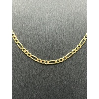 Unisex 9ct Yellow Gold Figaro Link Chain Necklace