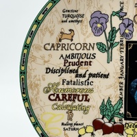 Chef's Choice Capricorn The Goat Zodiac Astrology Collector Plate