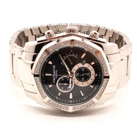 Michael Hill Mens 1/2 Carat Diamond Watch 9305 Chronograph Stainless Steel
