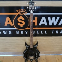 Cort GS Punisher 2 Gene Simmons KISS 4 String Electric Bass Guitar Black with Case