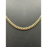 Unisex 9ct Yellow Gold Tight Curb Link Necklace