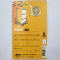 2022 Royal Australian Mint $2 Honey Bee C Mintmark Coloured UNC Coin Carded