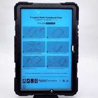 EFM Baja Rugged Case Samsung Galaxy Tab A9+ 11 Inch 3 in 1 Black Cover