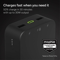 Mophie Powerstation XL 20000mAh PD Fast Charge Power Bank Portable Black