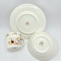 Royal Doulton Bunnykins 3 Piece Children Set Plate Bowl Handle Mug