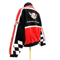 Vintage 90s Racing Champions Corvette C5 NASCAR Jacket Mens Large Red