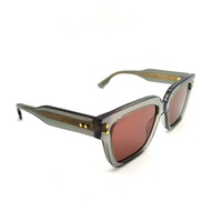 Gucci GG1084S 004 Sunglasses Grey Acetate Frame Square Rectangle Size L + COA