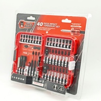 Full Boar 40 Piece Impact Torsion Bit Set 1/4 inch Screwdriver Bits FBIBS-040
