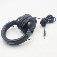 Audio-Technica ATH-M30x Studio Monitor Headphones Wired Over-Ear Black with Adapter