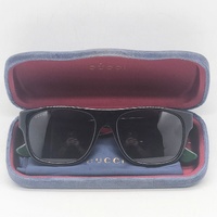 Gucci GG0341S Sunglasses Black Acetate Grey Polarised Lenses 56-17