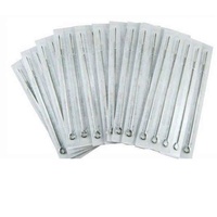 5 x Tattoo Needles 3RS 5RS 7RS 9RS 11RS 13RS 18RS Sterilized ROUND SHADERS [Size: 3RS]