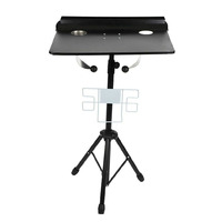 Tattoo Mobile Work Station Table Desk with Adjustable Height Black