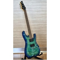 Schecter Diamond Series C-6 Plus Electric Guitar Ocean Blue Burst 6-String