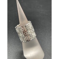 Hearts and eyes designed Tube Ring 925 solid Sterling Silver 9 Grams [size: 6/52]