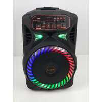 Bluetooth Karaoke Party Speaker 12 inch on wheels + Mic USB TF card Remote Control NEW