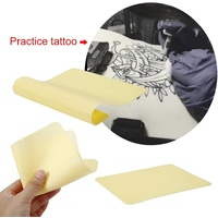 5 x Tattoo Practice Skins - Double Sided Blank 19cm x 14.5cm Makeup AUS Seller 