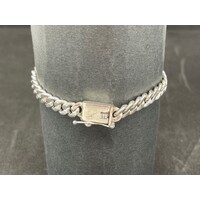 Unisex 925 Sterling Silver Cuban Link Bracelet NEW