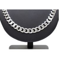 Necklace Chain Sterling Silver 925 solid Heavy Curb Link  61cm 99 Grams NEW