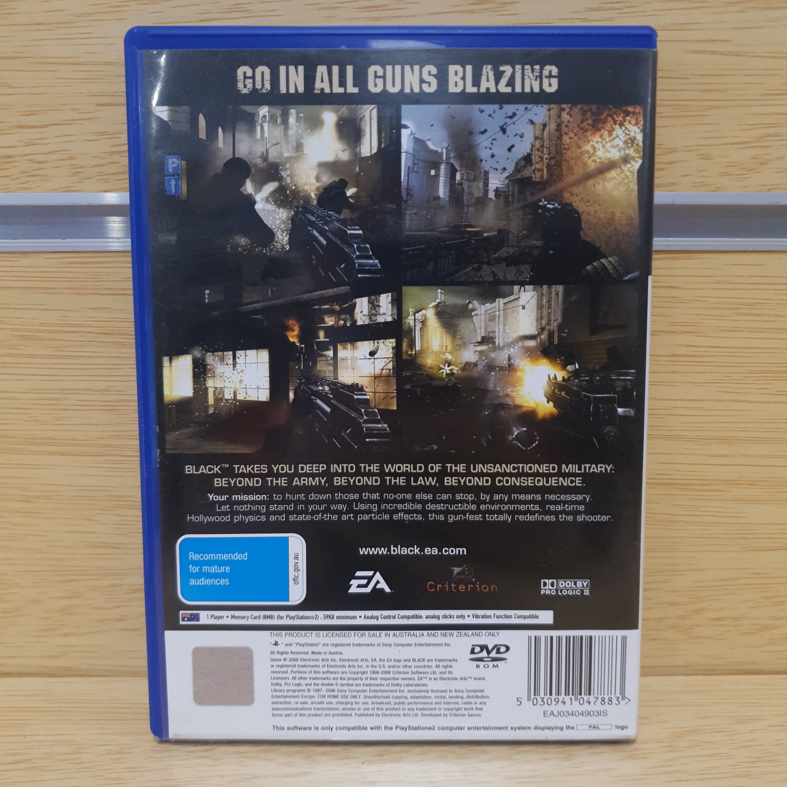 Black ps2 game clearance on ps4