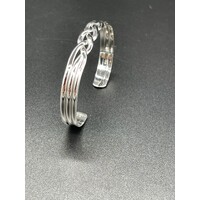 Unisex Sterling Silver Celtic Cuff Bangle (Brand New)