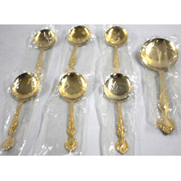 Coronet 7-Piece Collection 24 Karat Gold Cutlery Set
