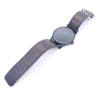Carre Men’s Watch Analog Quartz Black Dial with Brown Leather Strap