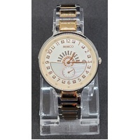 Mimco Remi Timepiece Silver and Rose Gold Toned Ladies 40mm Watch
