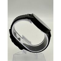 Uncle Jack 42mm All Black Genuine Leather Strap Unisex Quartz Watch