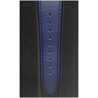 Uncle Jack Men's White Dial Quartz Analog Watch Navy Blue Leather