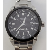 Citizen Eco-Drive GN-4W-S Mens Analog Silver Stainless Steel Watch 100m WR