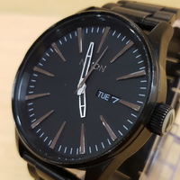 Nixon Men's Watch Sentry Stainless Steel All Black A356-1147-00 (Preowned)