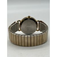 Countdown by Helbros Base Metal Bezel Stainless Steel Ladies Gold Tone Watch