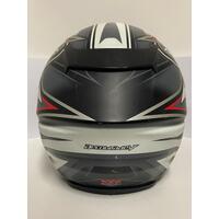 Kabuto Aeroblade-5 ECE 22-05 Black/Red/Grey Size Large 58-59cm Bargy Design Helmet (Pre-owned )