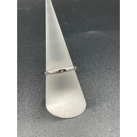 Ladies Solid 14ct White Gold Diamond Ring Fine Jewellery 3.6 Grams Size UK P