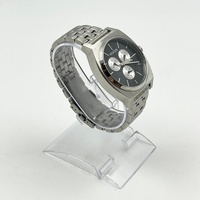 Nixon Synchronicity Time Teller Chrono Quartz SS Watch Black Dial