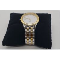 Longines L47163227 FQuartz White Dial Two Tone Bracelet Strap Watch, Gold/Silver (Pre-Owned)
