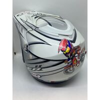 RXT Racer II 2013 White Gunmetal Antman Design Large Helmet (Pre-Owned)