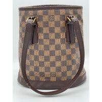 Louis Vuitton 2007 Damier Ebène Marais Shoulder Bag Leather Brown N42240