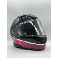 Shoei NXR2 Nocturne TC-7 Full Face Motorcycle Helmet Black/Pink Protective Gear