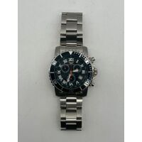 Orologio All Stainless Steel Men’s Watch 10 ATM Water Resistant Silver Band
