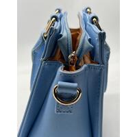 Colette by Colette Hayman Ladies Blue Handbag with Textured Faux Leather