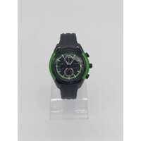 Citizen CA0289-00E Eco-Drive Chronograph Men’s Black Green Watch 10 Bar WR