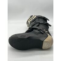 Fox Racing Comp MX Boots Youth Size Y4 Black White (Pre-owned)