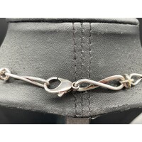 Unisex 925 Sterling Silver Choker Necklace (Pre-Owned)