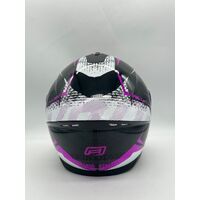 Rjays Motorcycle Helmet Dominator II White/Pink Size S (Pre-owned)