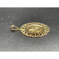 Ladies 18ct Yellow Gold Religious Pendant (Pre-Owned)